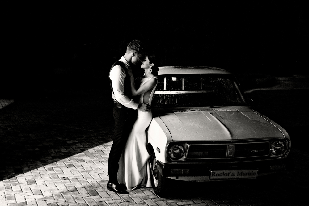 Couple laughing, candid