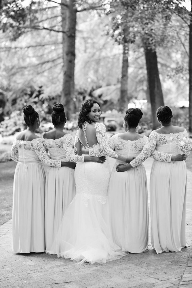 Wedding guests celebration